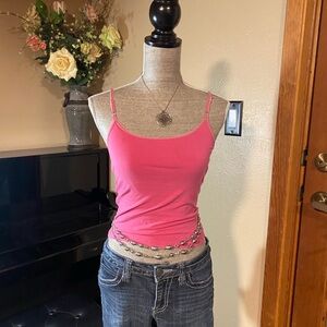 Pink Spaghetti Strap Top
